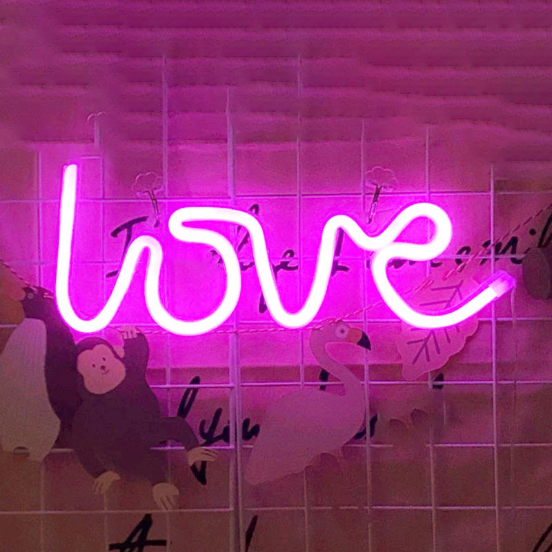 White Geometrical Nightstand Lamp Modern Style USB Powered LED Plastic Wall Light