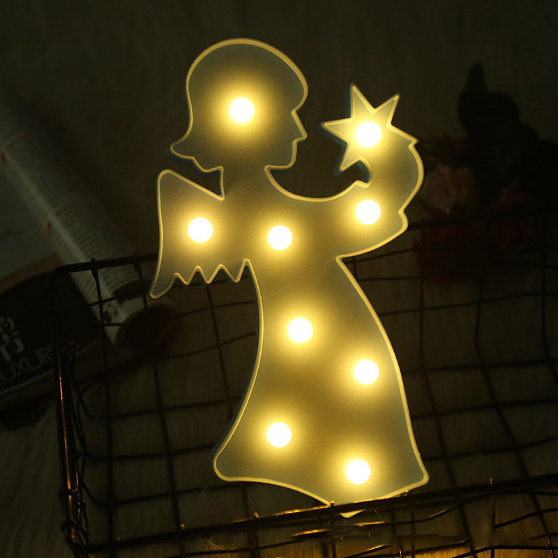 Modern LED Light Lighting Geometry Geometry Wall Hanging Night Light con tonalità di plastica