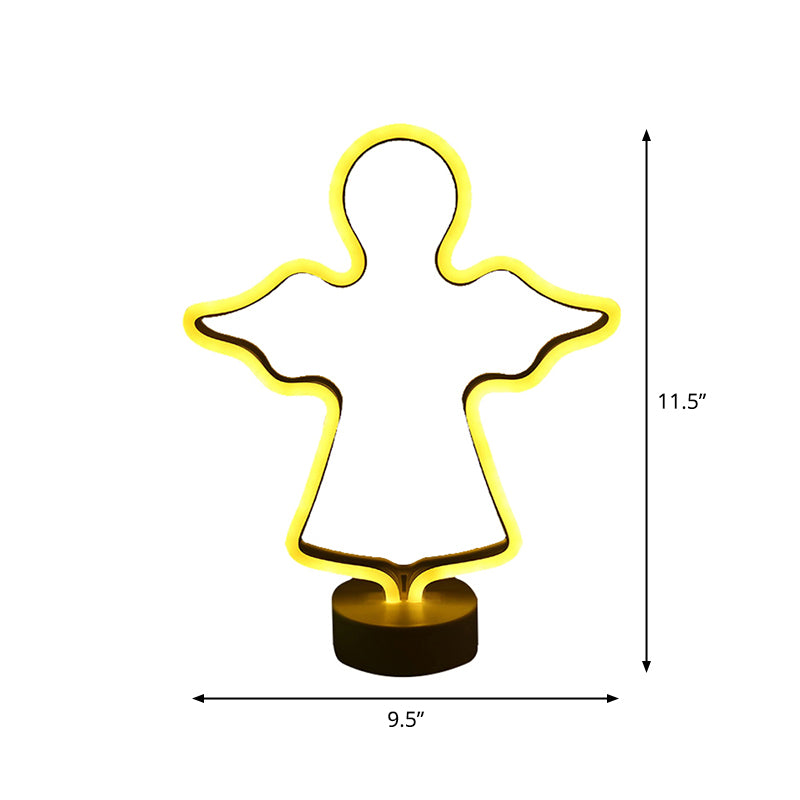 Élément de Noël Lumière de nuit Style Style Plastique Chambre LED LED MUR ÉCLAIR