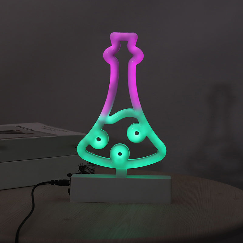 Lumo da tavolo da notte geometrico in plastica moderna LAMPAGNO NOVE BIANCO PER CAMERA PER CAMERA