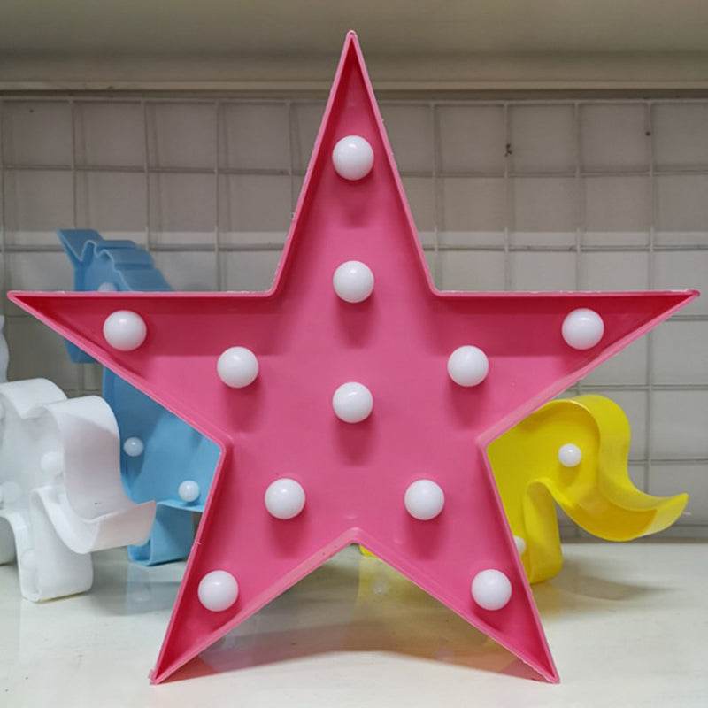 Stand de nuit en plastique pentagramme éclair