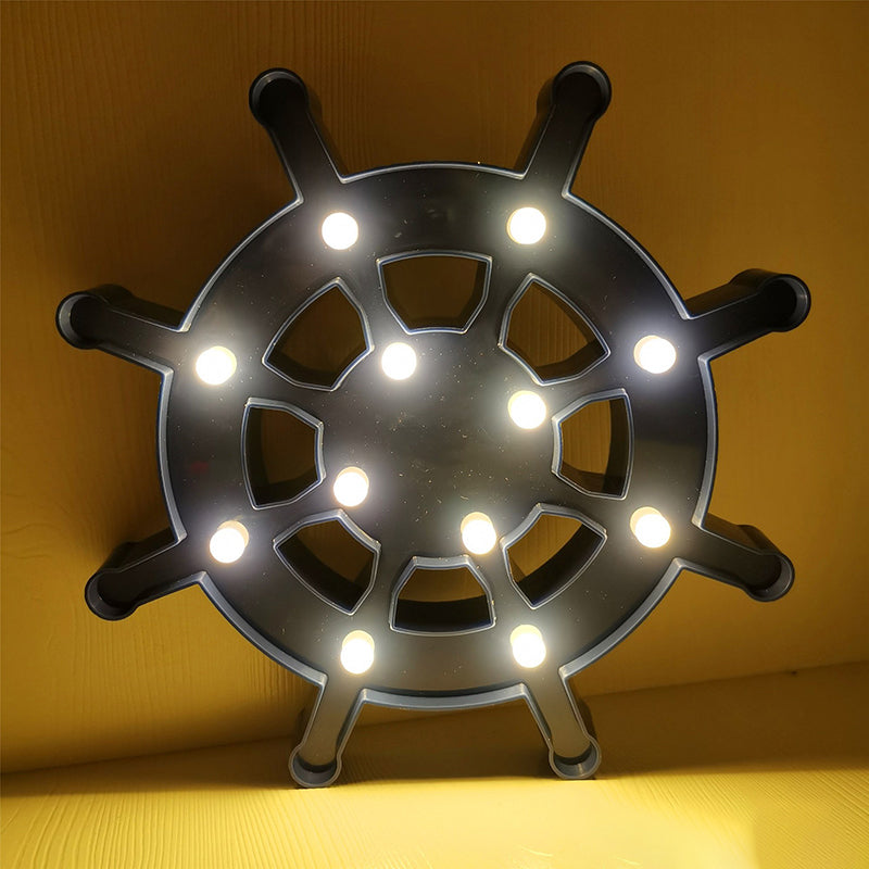 Elemento a vela e illuminazione per comodini in plastica Lampada da parete a led nordica per la camera da letto per bambini