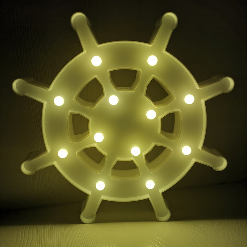 Elemento a vela e illuminazione per comodini in plastica Lampada da parete a led nordica per la camera da letto per bambini