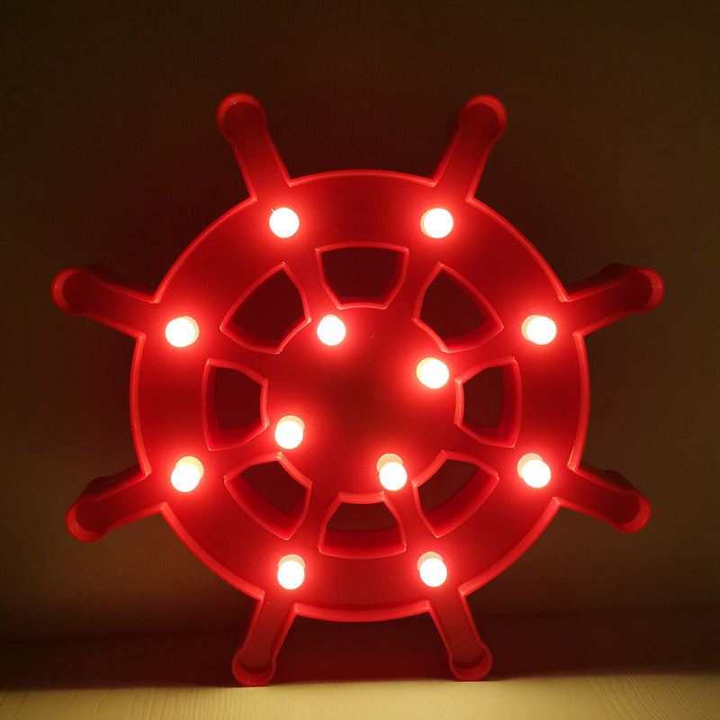 Elemento a vela e illuminazione per comodini in plastica Lampada da parete a led nordica per la camera da letto per bambini