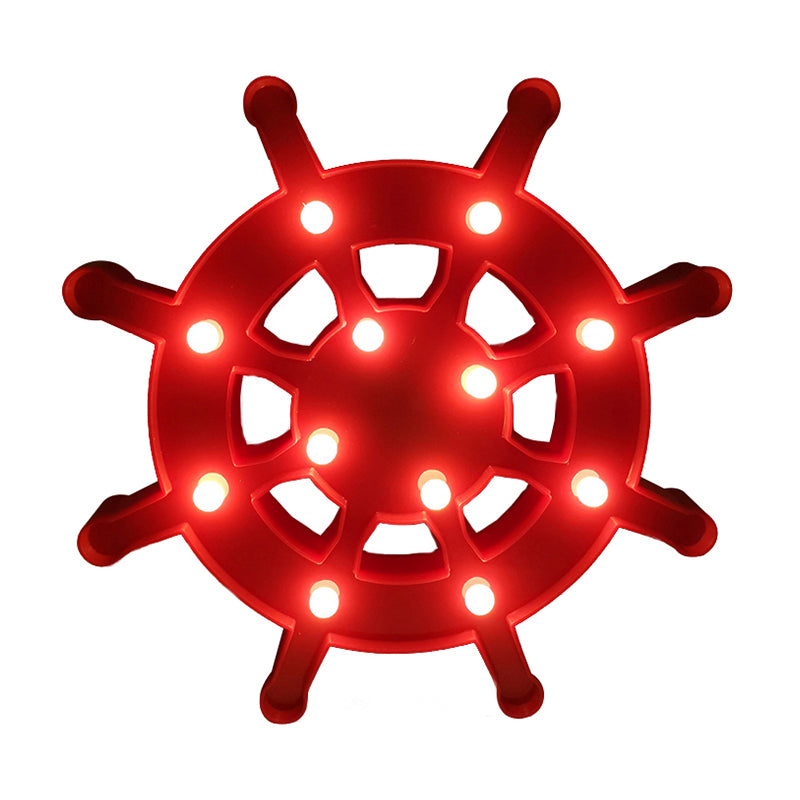 Elemento a vela e illuminazione per comodini in plastica Lampada da parete a led nordica per la camera da letto per bambini