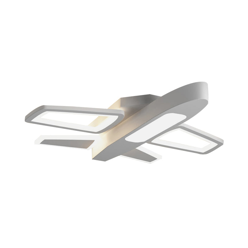 Kids Modern White Ceiling Light Plane Acrylic LED Flush Mount Light for Amusement Park