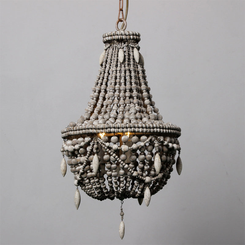 Panier en bois CHANDELIER COUNTRAL 3 LIGRES PENDANT LE SOIX LAMPE