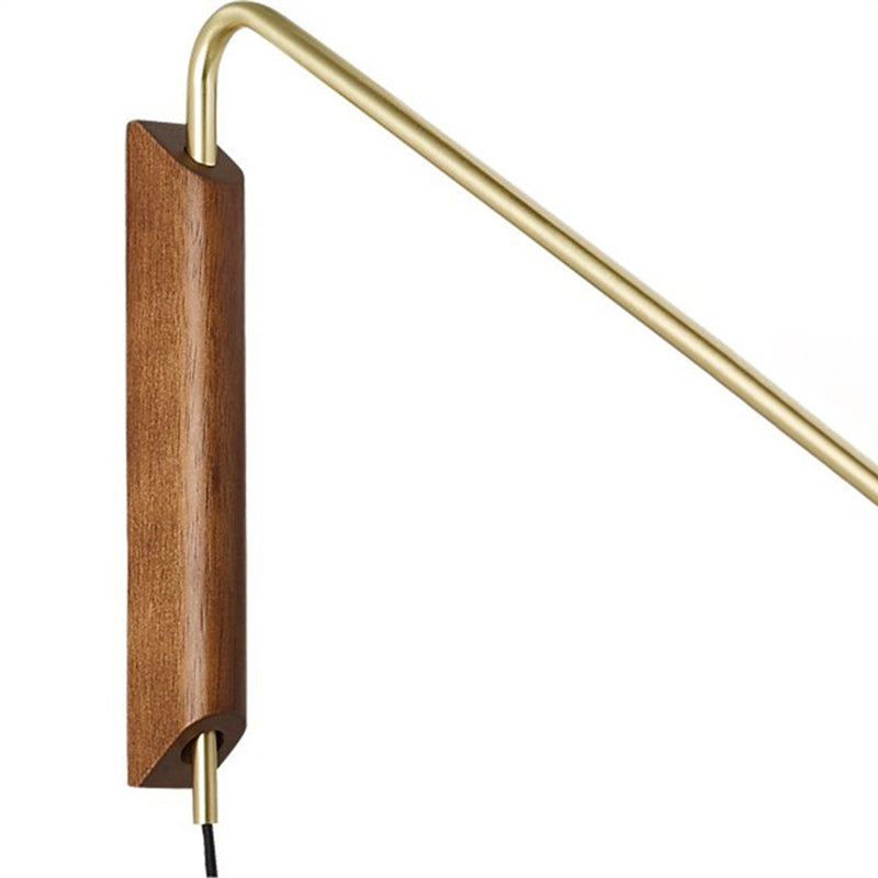 Dome Bedside Wall Mount Lighting Metal 1-Bulb Modernism Swing Arm Wall Light Sconce