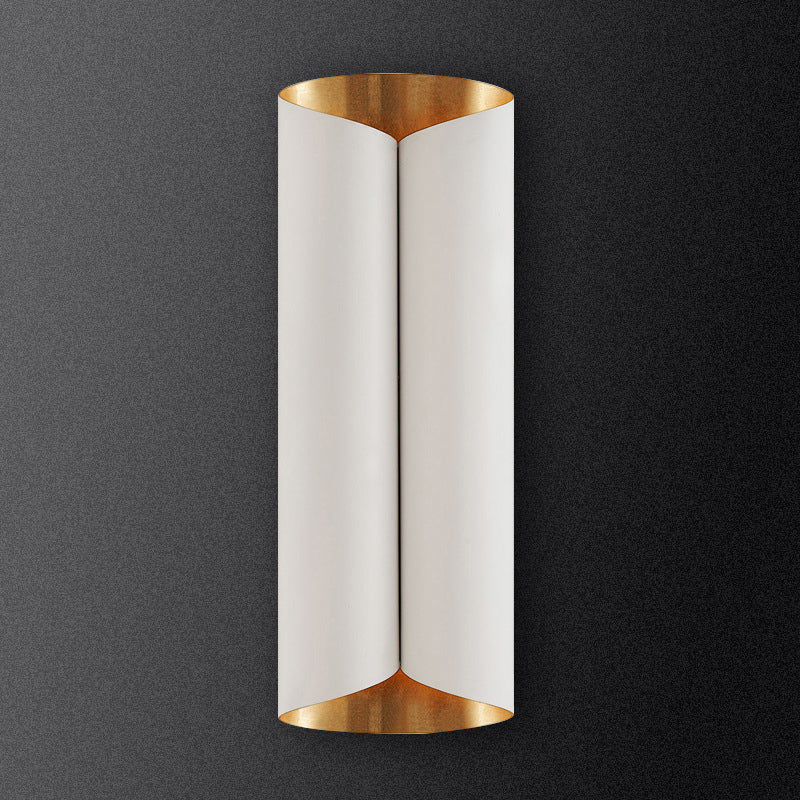 Twist Wall Mount Light Fixture Minimalist 2 Bulbs Metallic Wall Lamp Sconce for Porch