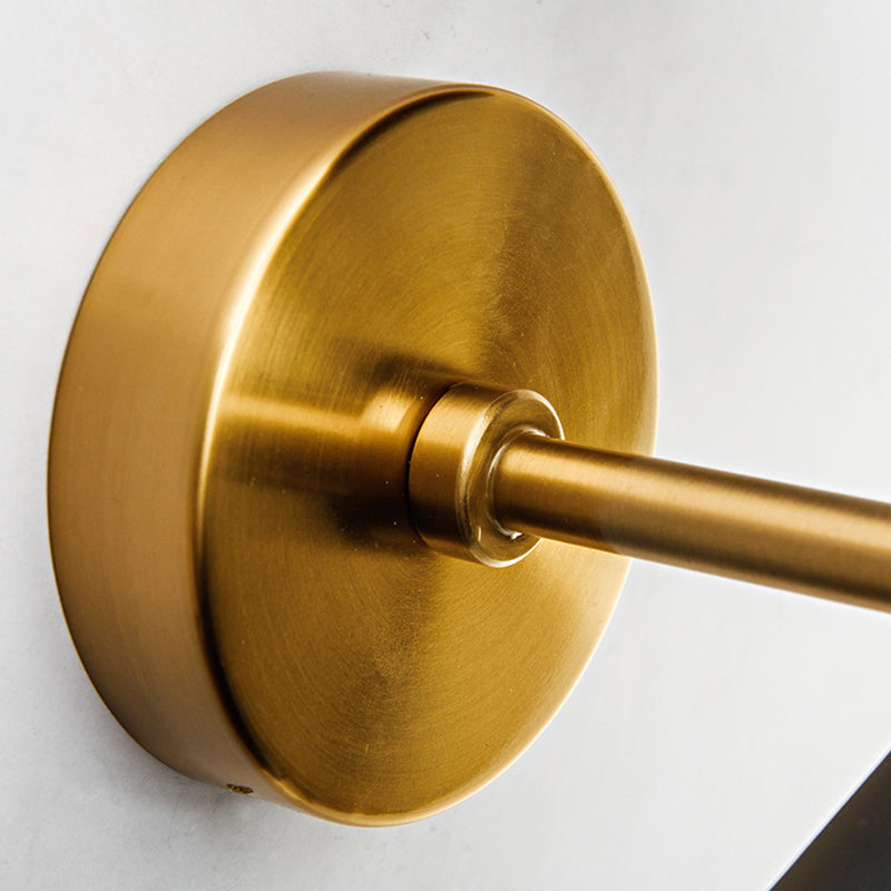 HourGlass Wall Mount Light Fixture Modern Metal 2 Bulbs Black Wall Lighting Fixture