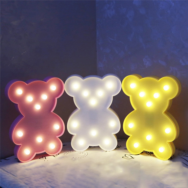 Simplicity LED Wall Night Night Light Lampone per orso per orso con tonalità di plastica per cardano