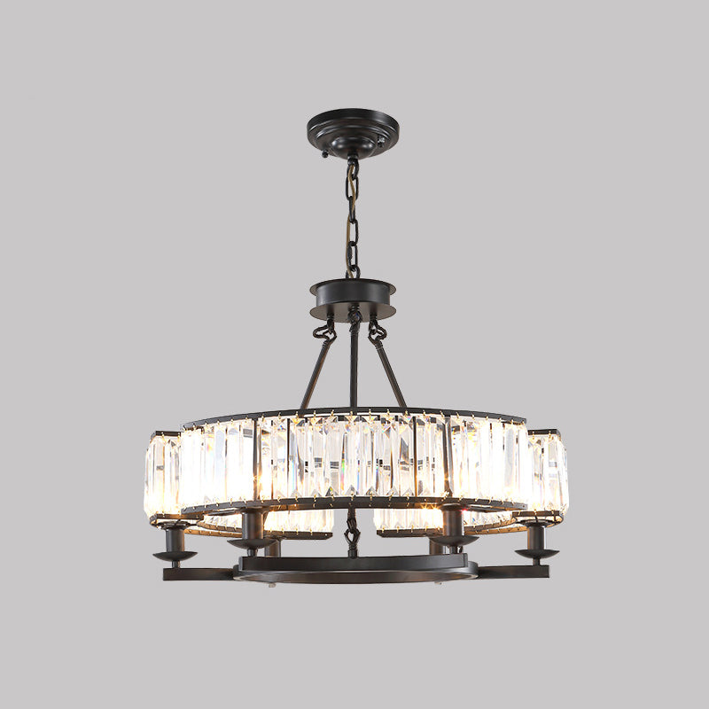 Lampe à lustre en cristal biseau