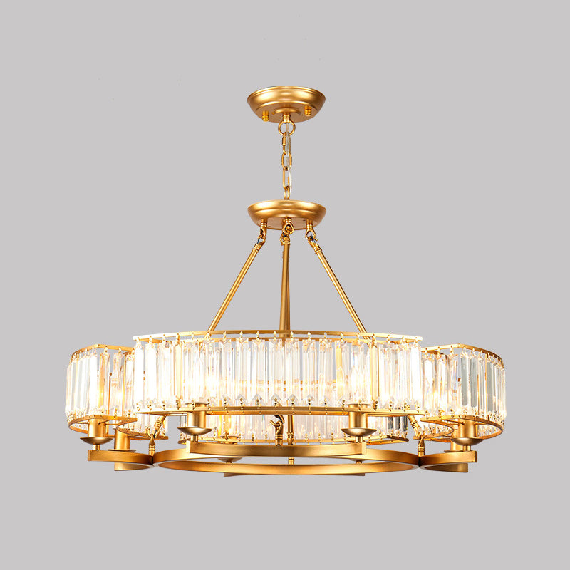 Lampe à lustre en cristal biseau
