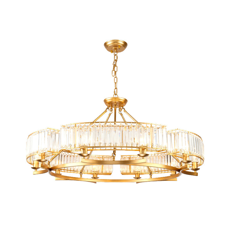 Lampe à lustre en cristal biseau