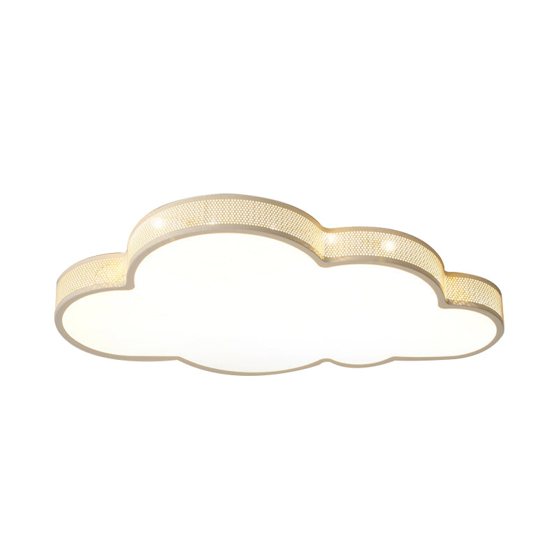 Kid Bedroom Cloud-Themed Ceiling Flush Mount Acrylic Art Deco Flush Mount Ceiling Light