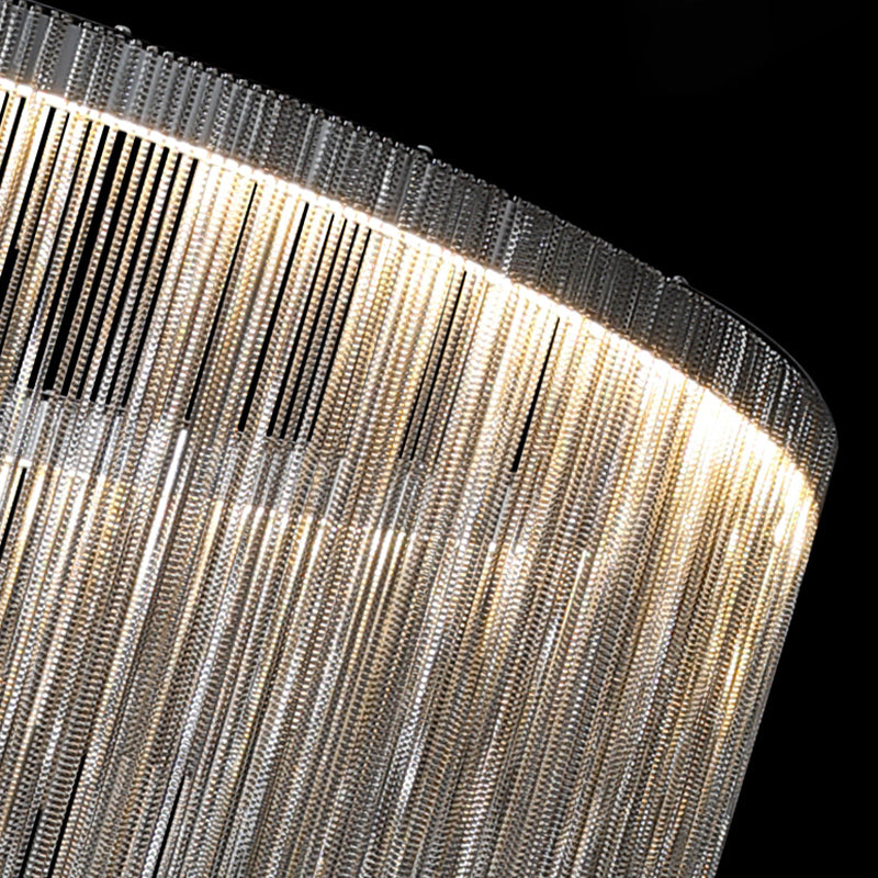 Zilveren fontein wandbevestiging verlichtingsarmatuur eenvoudige LED aluminium wandlamp voor woonkamer