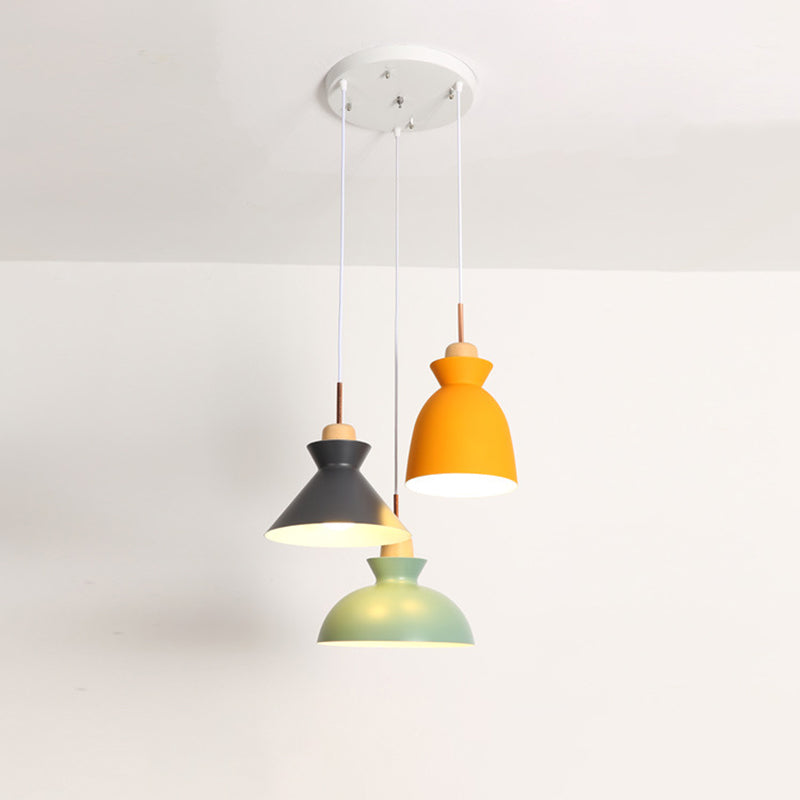 OMAGGIO ASSORTO IN LEGNO SEMPLICITÀ MULTI PENDANTE SEMPLICITÀ 3 GUE GUE GUE SOSPENSIONE METALLA INCONTRO PER LA PAGA