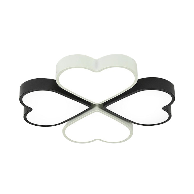Designer hart spoel plafond verlichtingsarmatuur acryl spoeling montage plafondlicht voor kinderslaapkamer