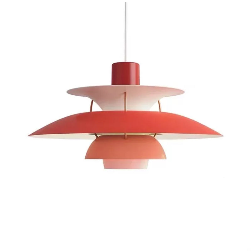 Metal Tiered Pendulum Light Simplicity 1 Head Ceiling Suspension Lamp for Dining Room