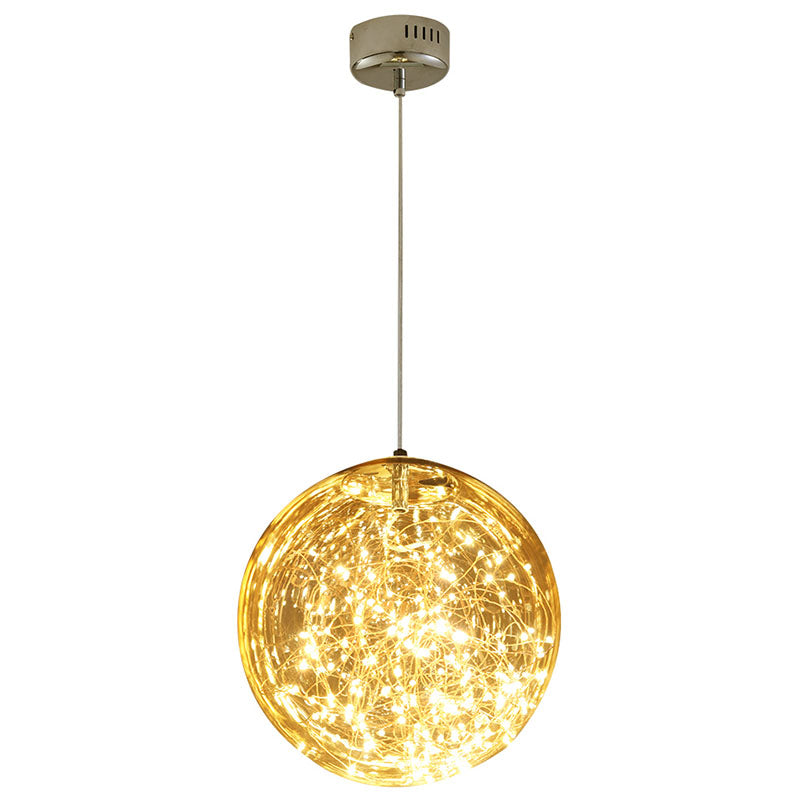 Plafonnier LED encastrable pour cuisine, éclairage de plafond étoilé Simple en acier inoxydable avec abat-jour en verre Global