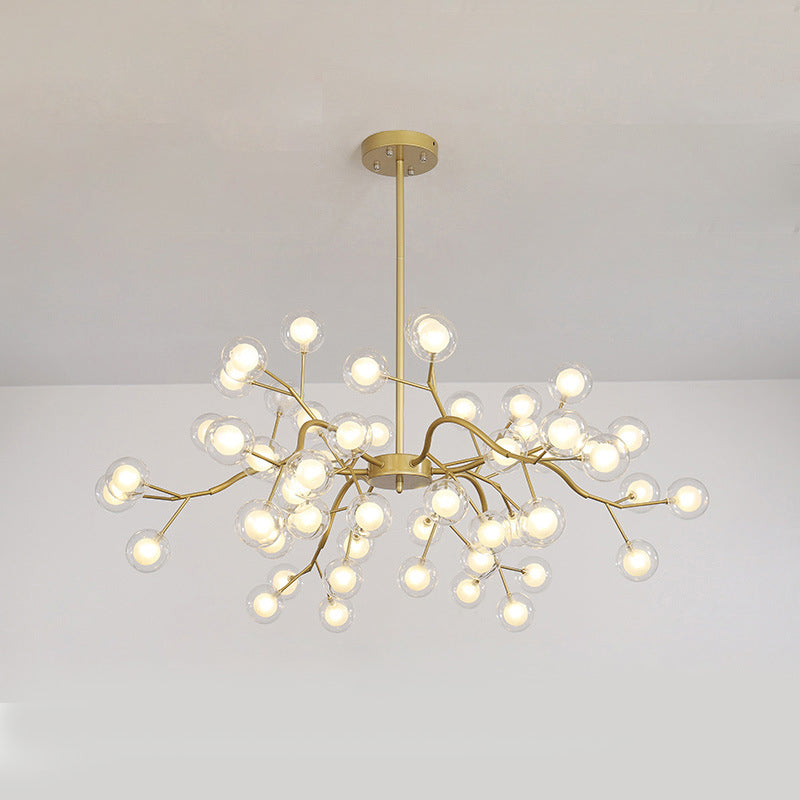 Moderno lampadario in metallo a forma di lampadario a filiale a forma di ramo