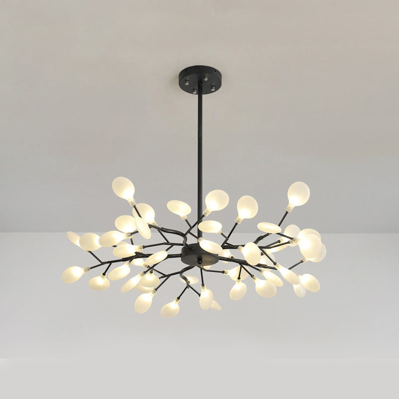 Moderno lampadario in metallo a forma di lampadario a filiale a forma di ramo