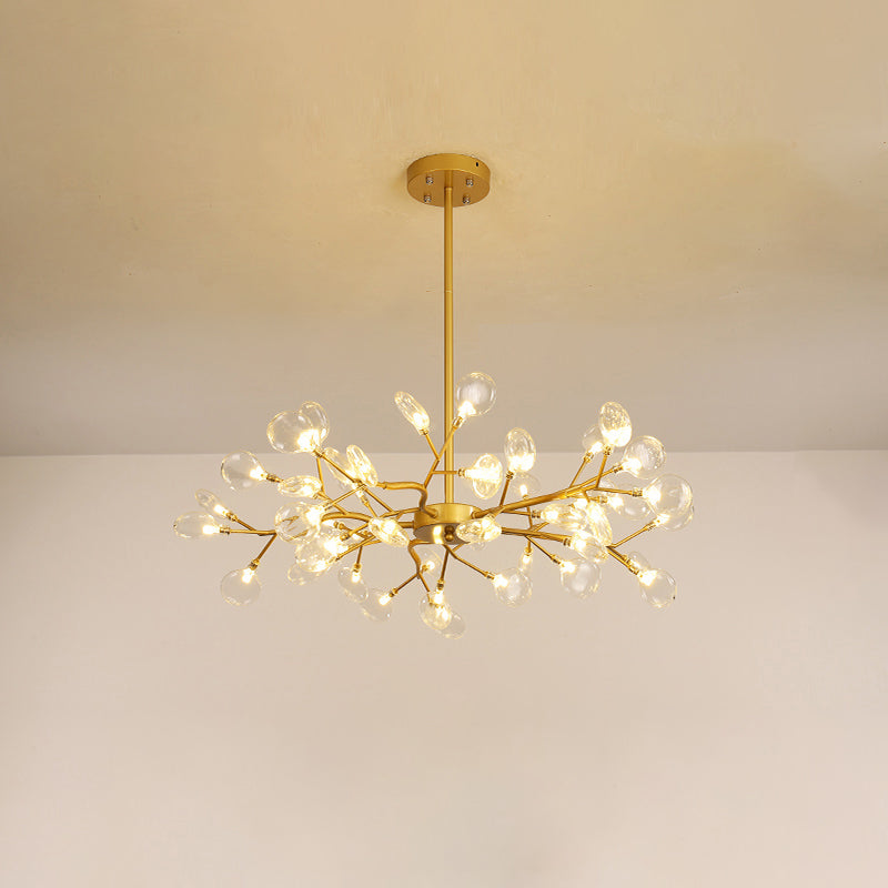 Lumo a forma di foglia Light Modernista Metalista LED LED Brass Aione dell'illuminazione a sospensione