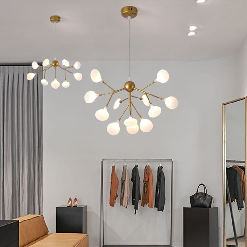 Firefly Chandelier Light Fixture Minimalist LED Acrylic Suspension Lighting for Clothing Shop