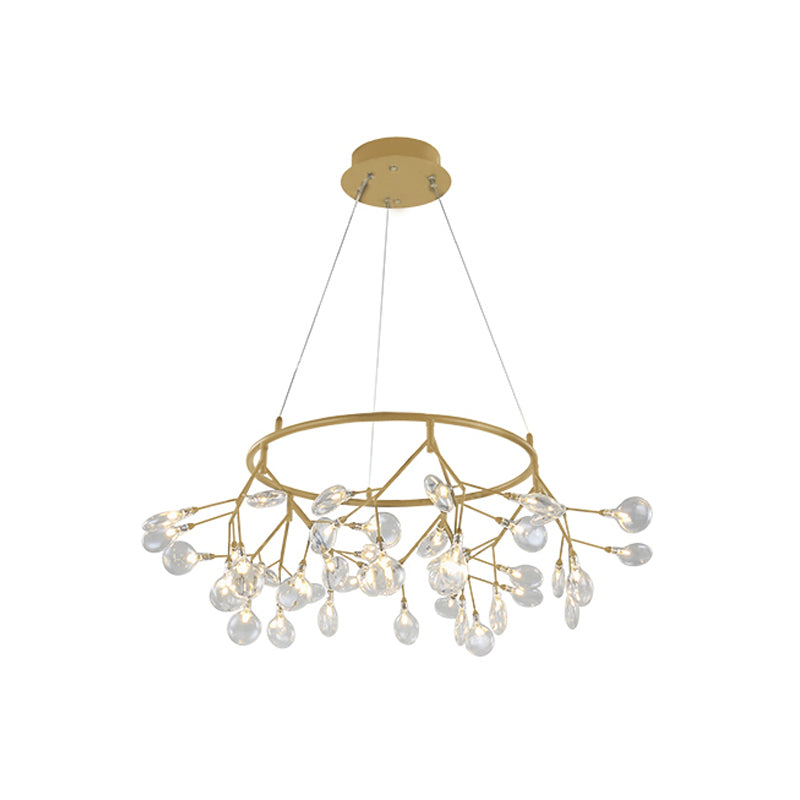 Twig Living Room Pendant Lamp Metallic LED Minimalistic Chandelier Lighting Fixture