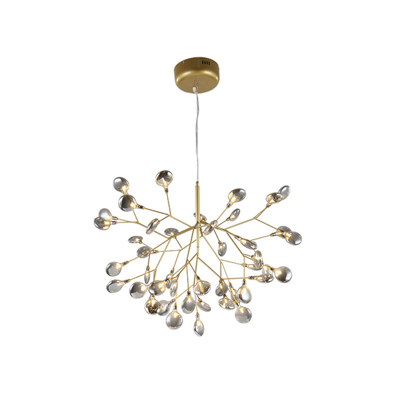 Twig Living Room Pendant Lamp Metallic LED Minimalistic Chandelier Lighting Fixture