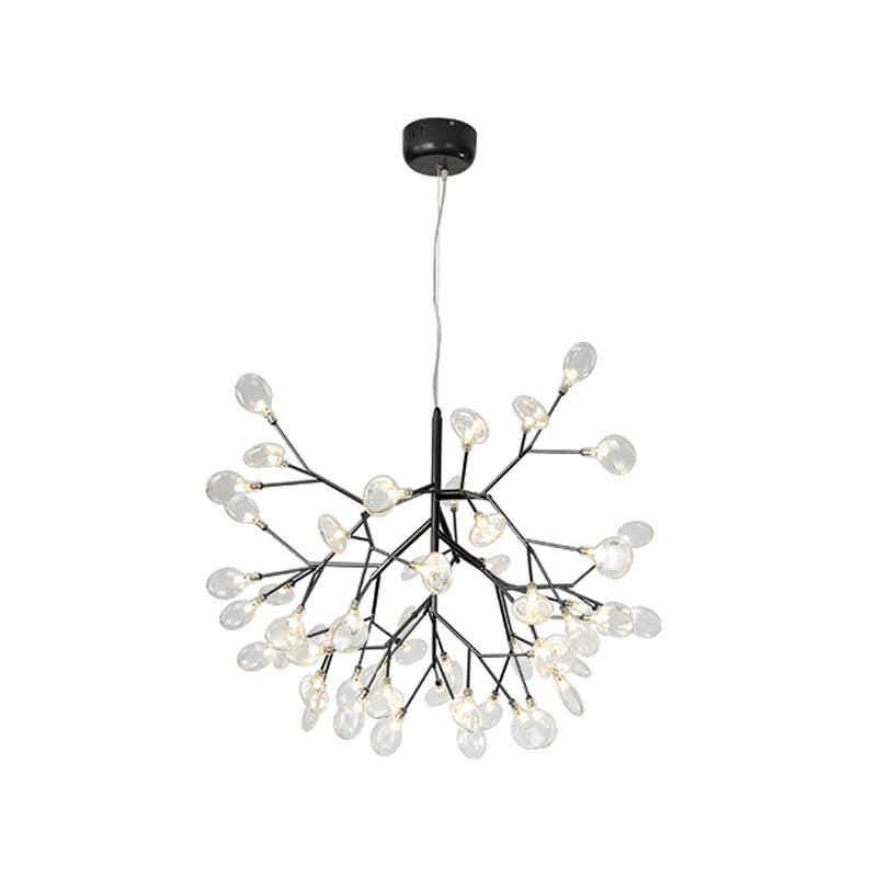 Twig Living Room Pendant Lamp Metallic LED Minimalistic Chandelier Lighting Fixture