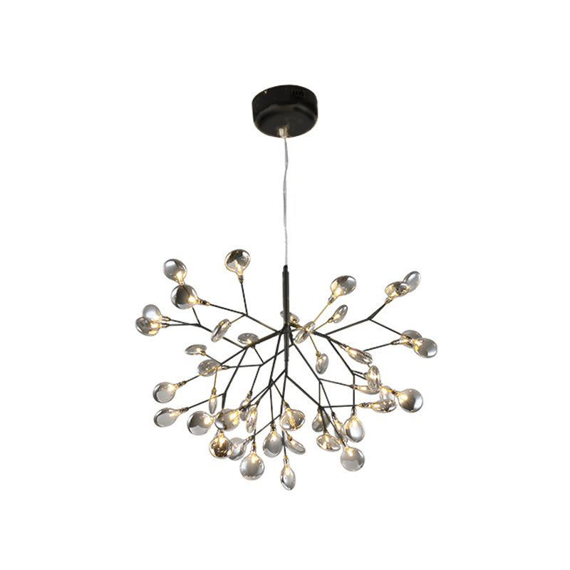 Twig Living Room Pendant Lamp Metallic LED Minimalistic Chandelier Lighting Fixture