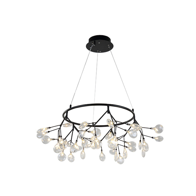 Twig Living Room Pendant Lamp Metallic LED Minimalistic Chandelier Lighting Fixture