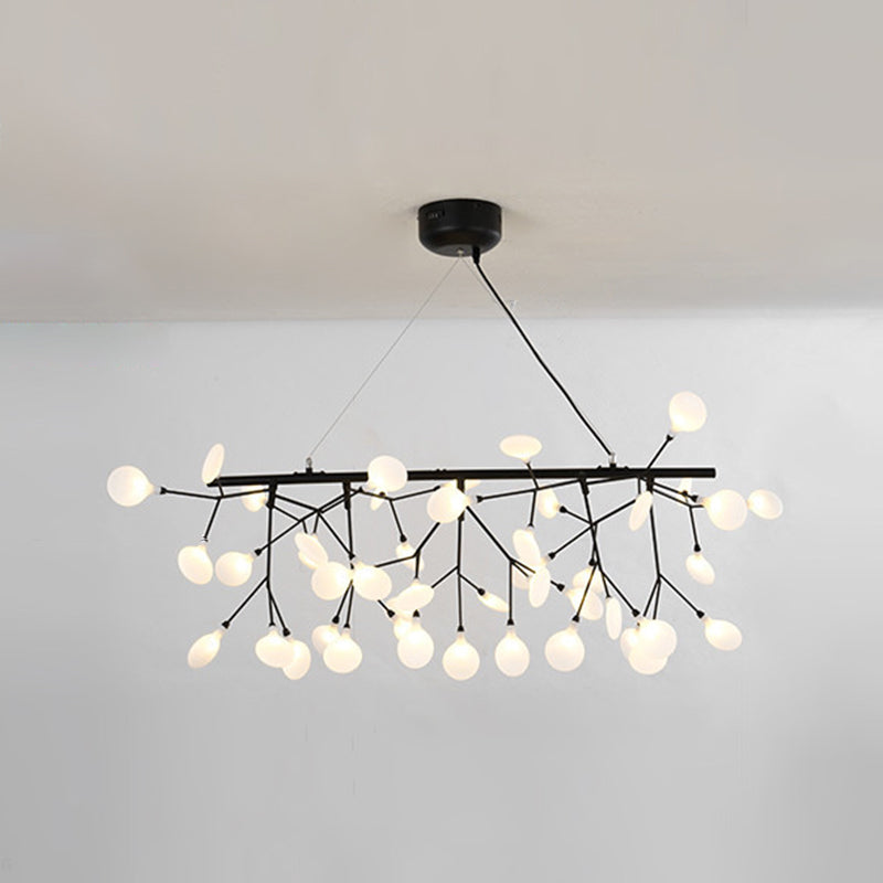 Bladvormige acryl eiland verlichting moderne stijl led hangende lichtarmatuur voor eetkamer