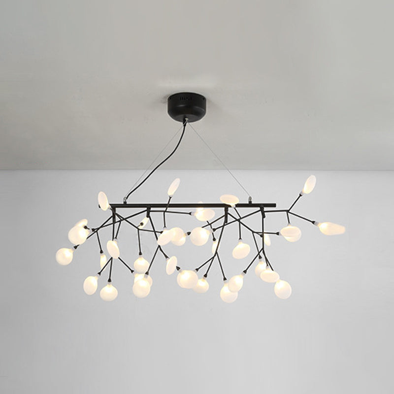 Bladvormige acryl eiland verlichting moderne stijl led hangende lichtarmatuur voor eetkamer