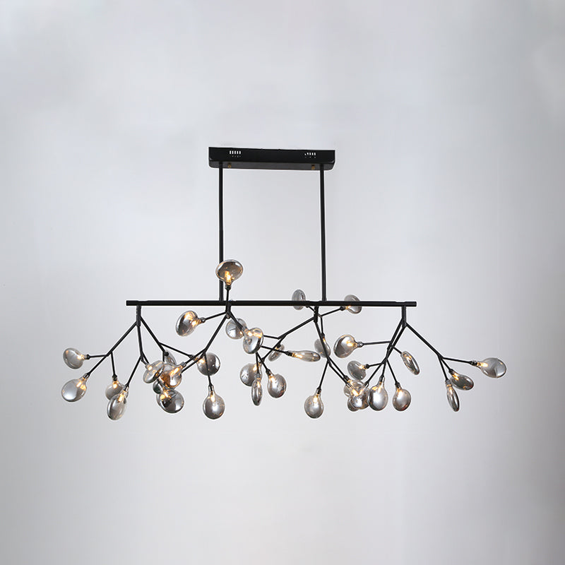 Heracleum Island Pendant Light Contemporary Metallic Dining Room Suspension Lamp