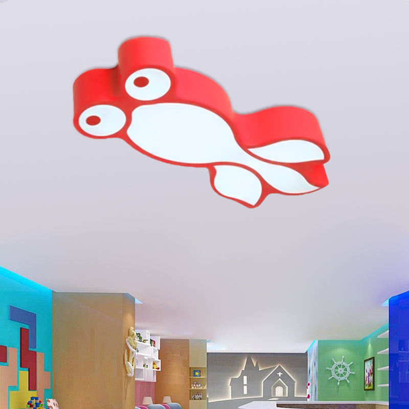 Lámpara de techo Little Goldfish, preciosa lámpara LED de acrílico empotrada para dormitorio de niños y niñas