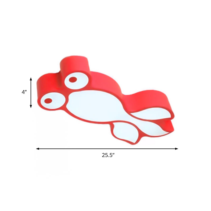 Lámpara de techo Little Goldfish, preciosa lámpara LED de acrílico empotrada para dormitorio de niños y niñas