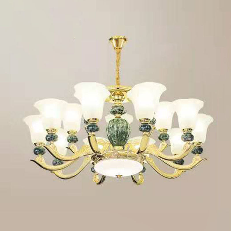 Lámpara colgante de gloria de vidrio esmerilado mínimo de lámpara de lámpara mínima para sala de estar