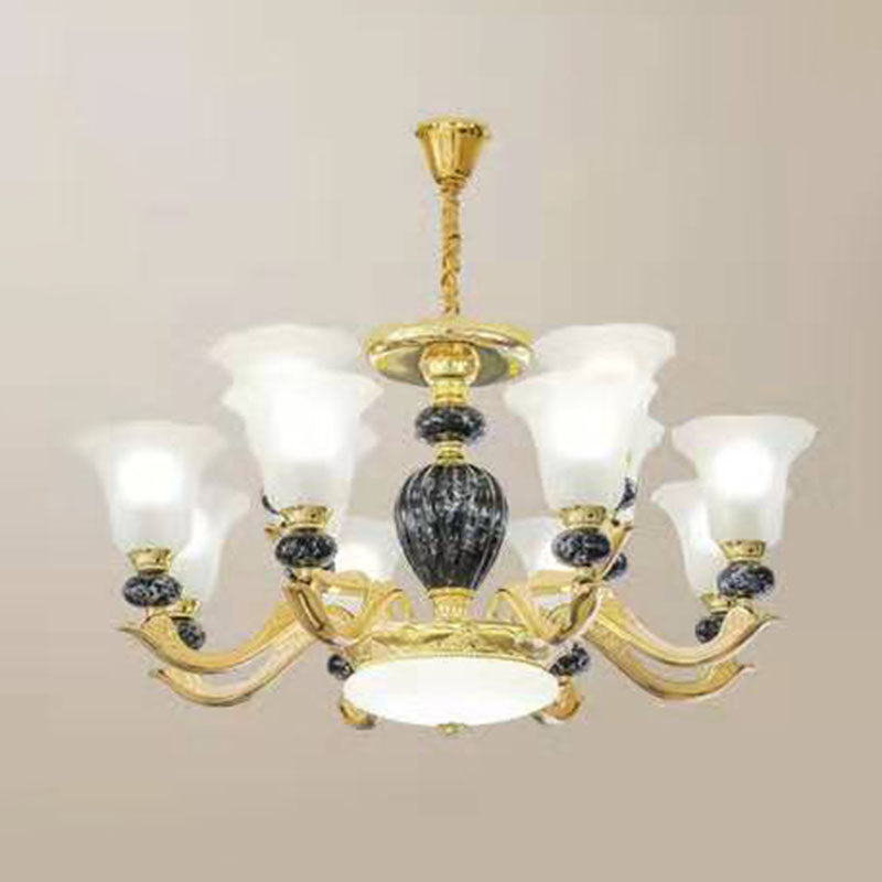 Lámpara colgante de gloria de vidrio esmerilado mínimo de lámpara de lámpara mínima para sala de estar