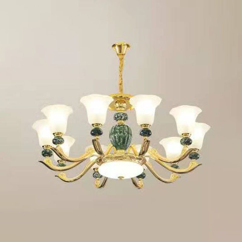 Lámpara colgante de gloria de vidrio esmerilado mínimo de lámpara de lámpara mínima para sala de estar