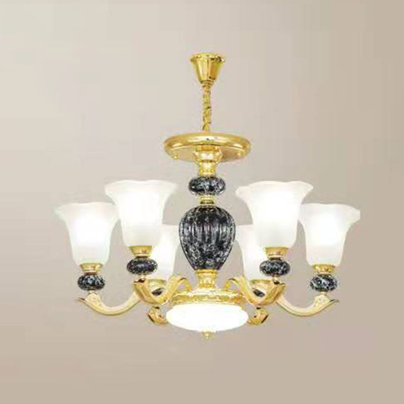 Lámpara colgante de gloria de vidrio esmerilado mínimo de lámpara de lámpara mínima para sala de estar