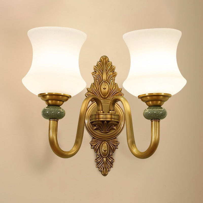 Lámpara colgante de sala de estar cónica vidrio esmerilado accesorio de iluminación de lámpara minimalista en verde