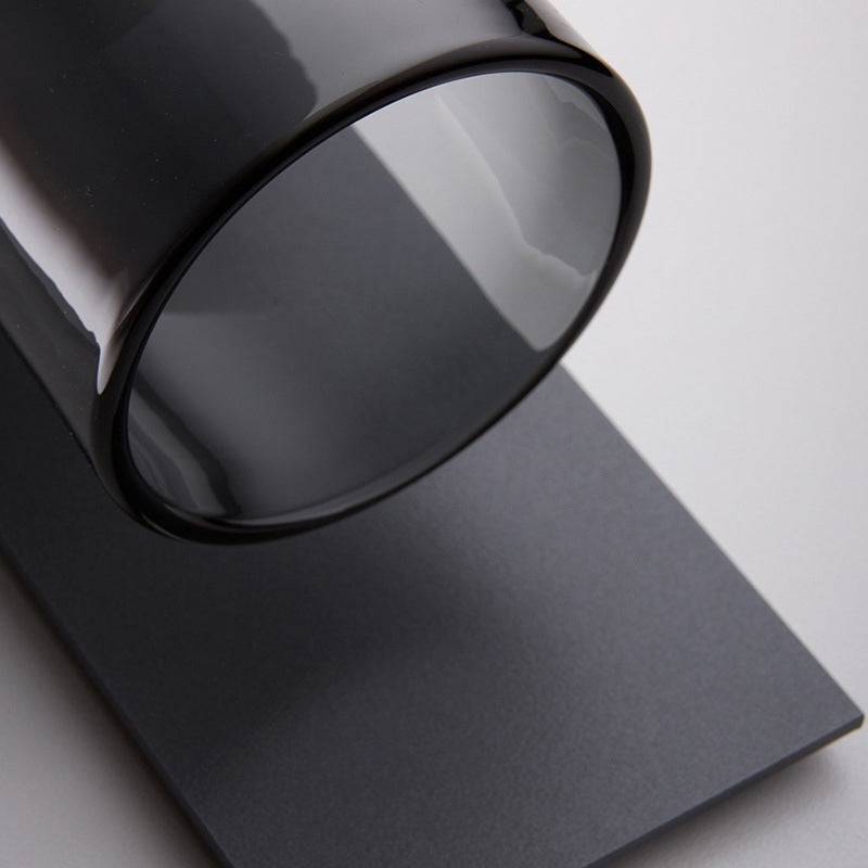 Rauch graues Glas Dual Bell Wall Lampe Moderne Stil 1 Glühbirne Schwarze Wandleuchte Beleuchtung