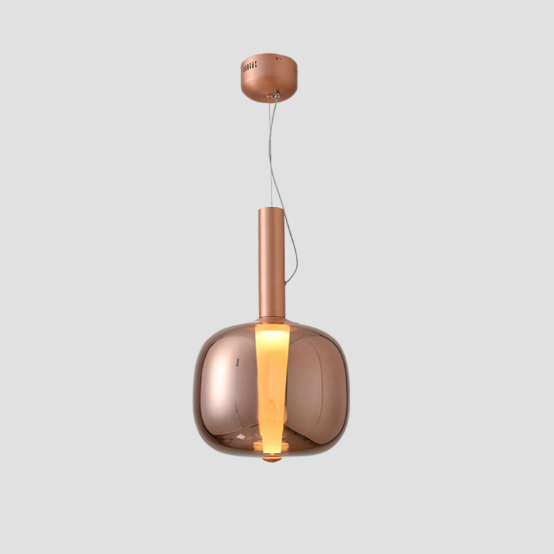 Glazen slanke nekfleshangingslamp Minimalistisch 1 kop hanglampje kit