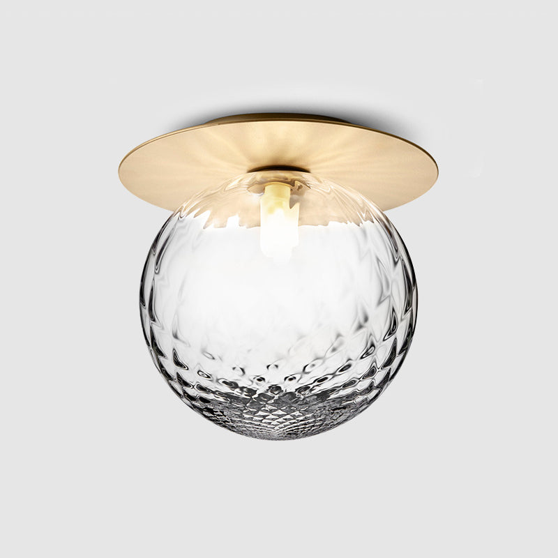 Plafonnier encastré à LED en verre contemporain, luminaire décoratif d'intérieur, idéal pour un couloir