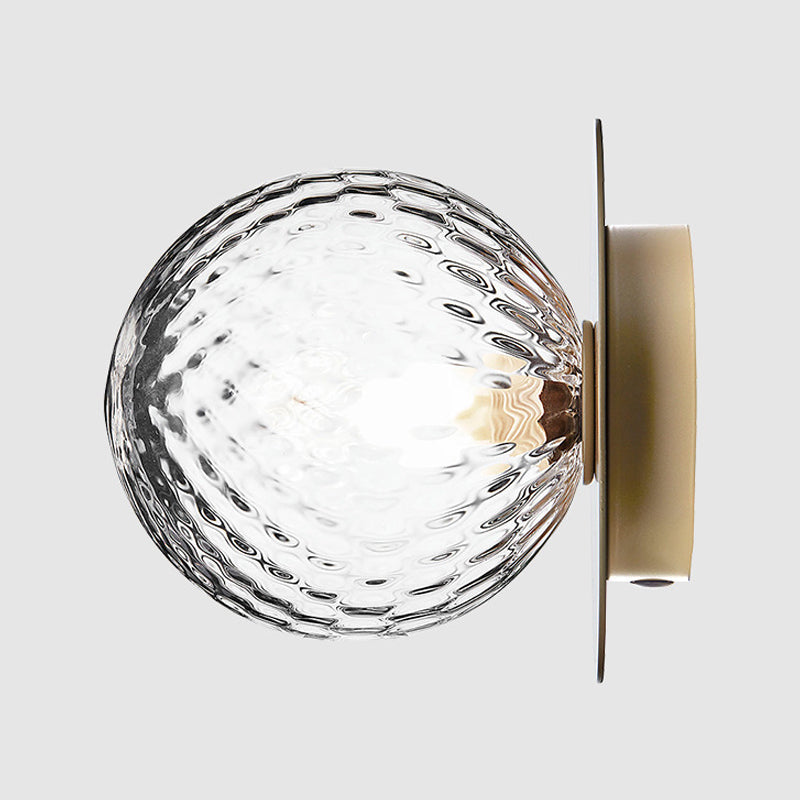 Plafonnier encastré à LED en verre contemporain, luminaire décoratif d'intérieur, idéal pour un couloir