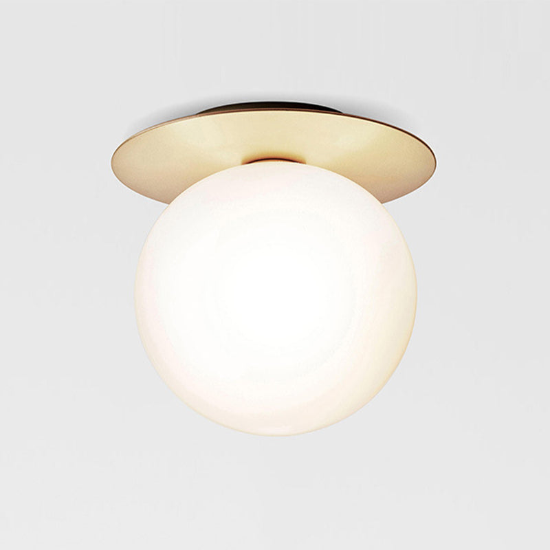 Plafonnier encastré à LED en verre contemporain, luminaire décoratif d'intérieur, idéal pour un couloir