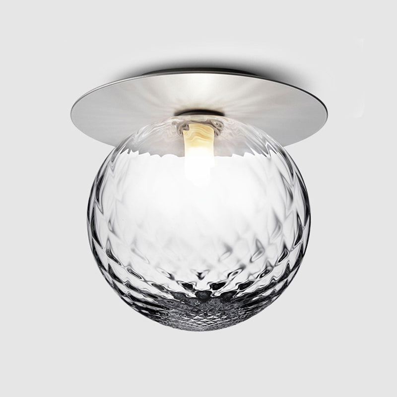 Plafonnier encastré à LED en verre contemporain, luminaire décoratif d'intérieur, idéal pour un couloir