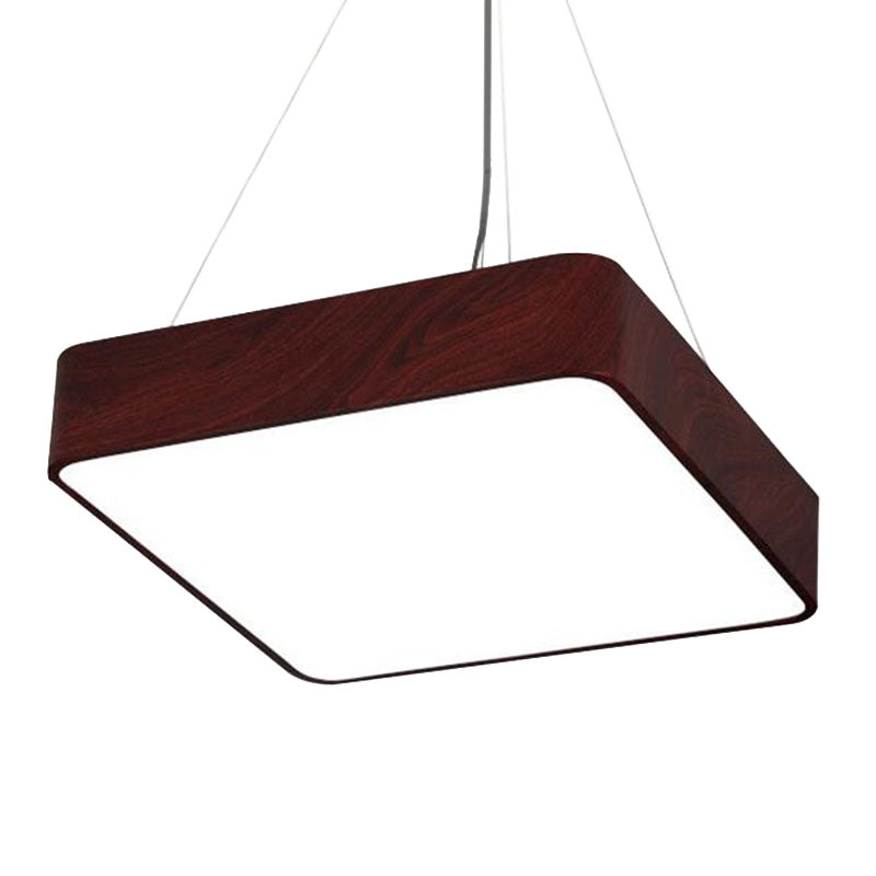 Square Ceiling Pendant Light Simple Acrylic Dining Room LED Suspended Lighting Fixture